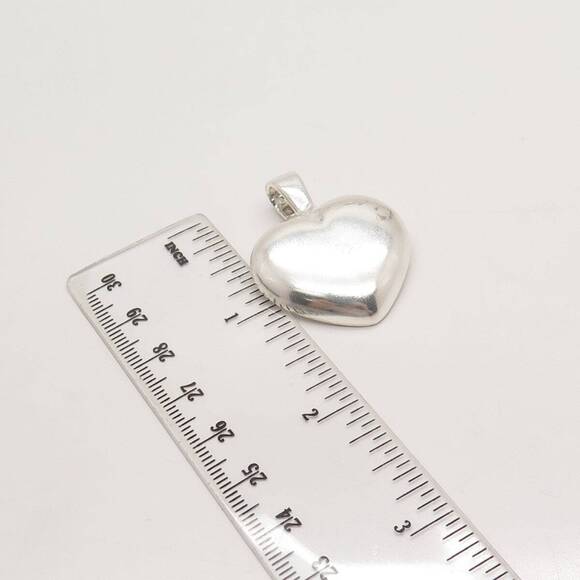 925 Sterling Silver Vintage Canada David Sigal Heart Pendant - Picture 3 of 6